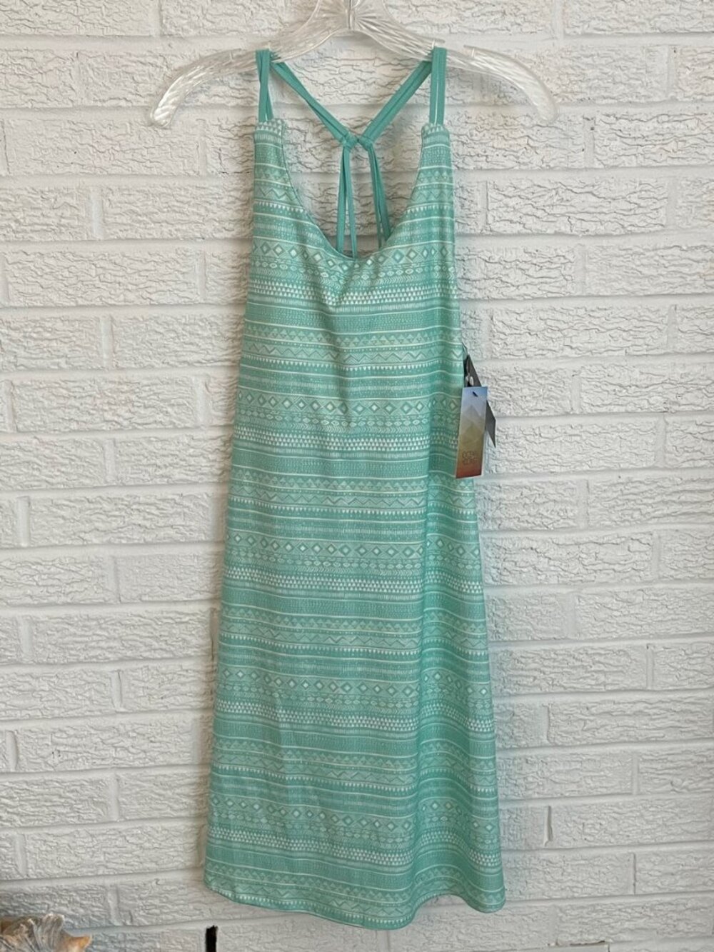 NWT Ocean + Coast beach tank dress with built in shelf bra Aquatribal